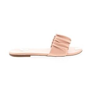 J Crew Menorca scrunchie-strap slides blush rose Size 6.5 NWT